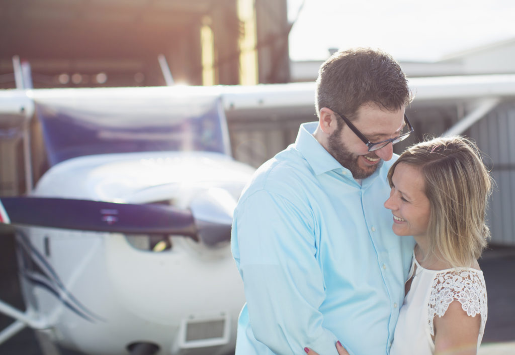 Centennial Airport Engagement Photos 