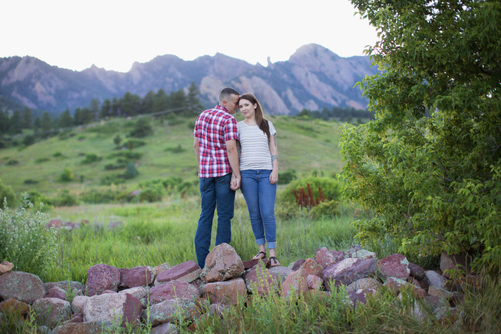 boulder colorado mountain engagement photos