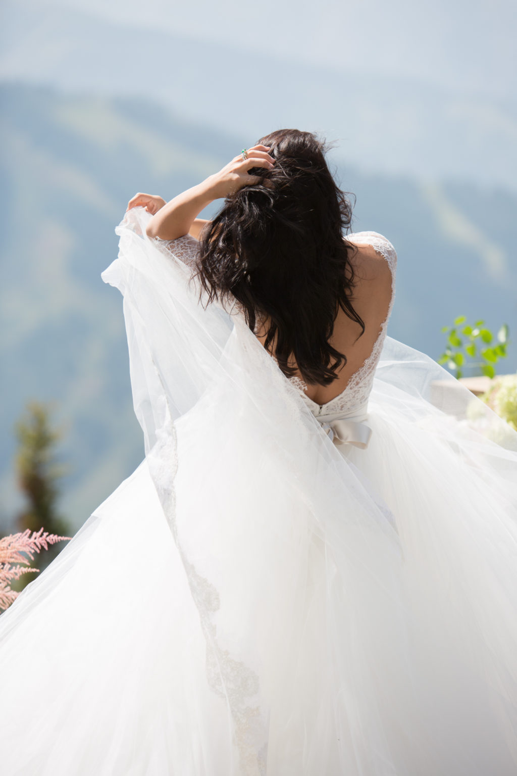 outdoor bridal portraits colorado