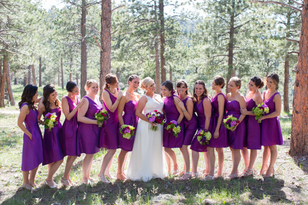 bridesmaid photos outdoors at Boettcher Mansion Wedding