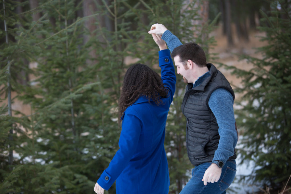 engagement session photos outdoors genesee colorado pose ideas