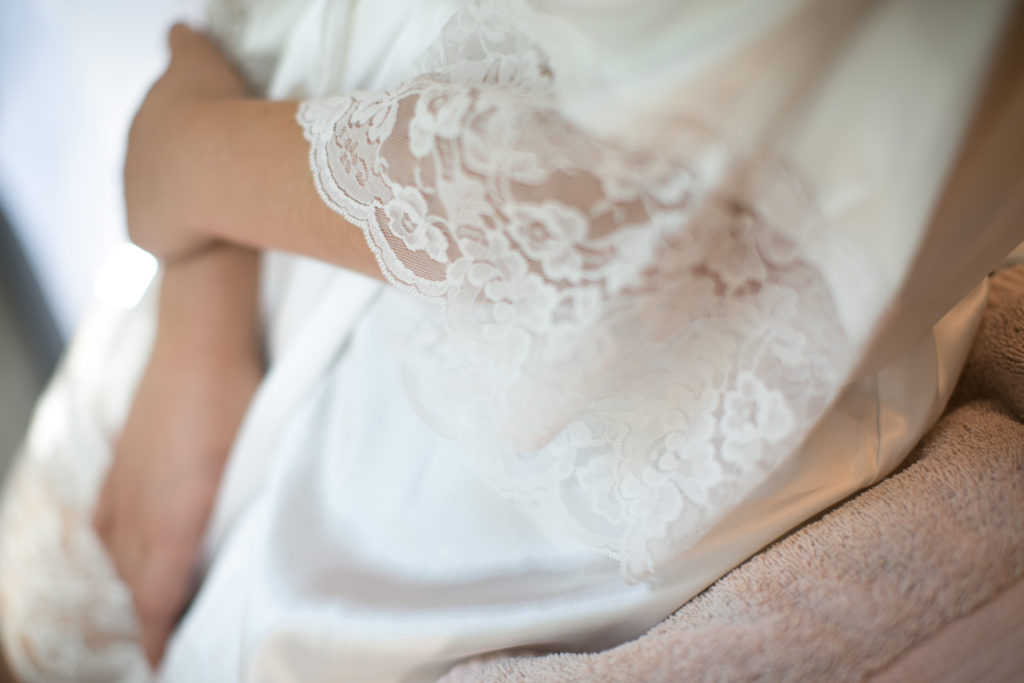 bride getting ready unique shot