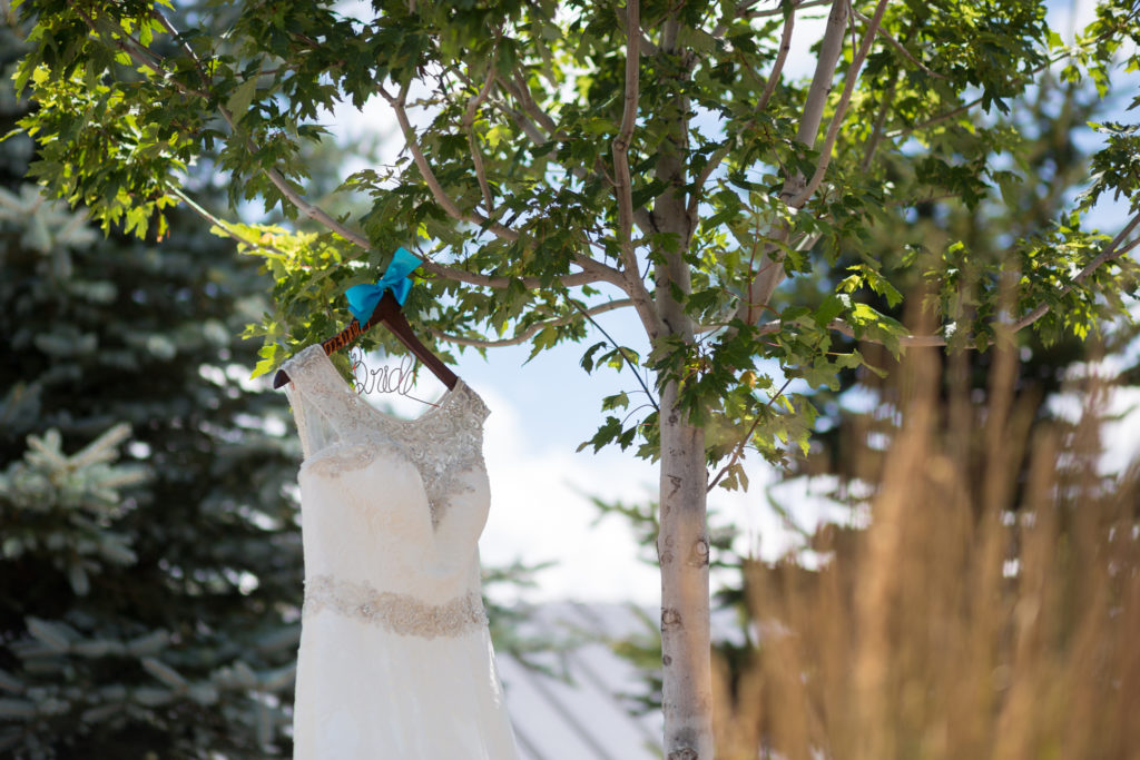 spruce mountain ranch wedding larkspur colorado bridal dress portrait