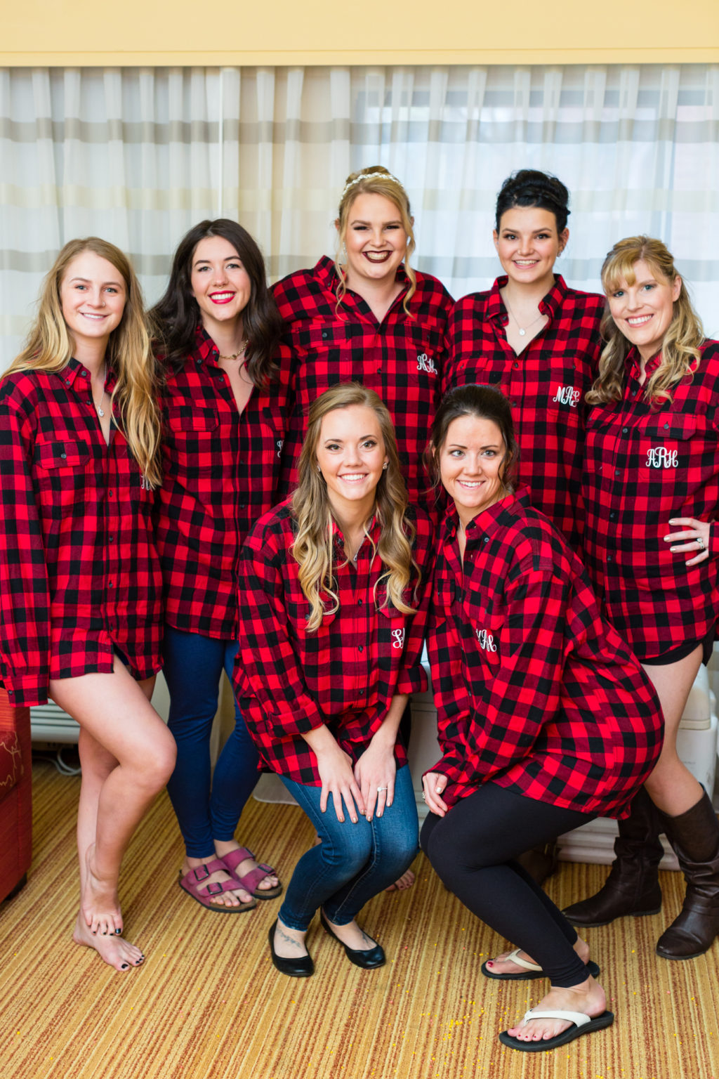bridesmaid flannels