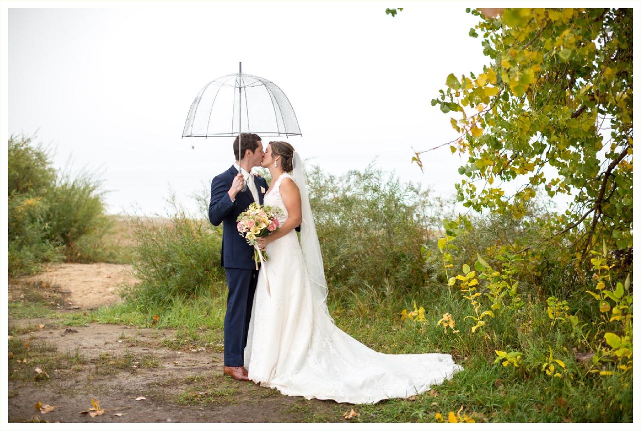 bride and groom portraits outdoors before standley lake wedding