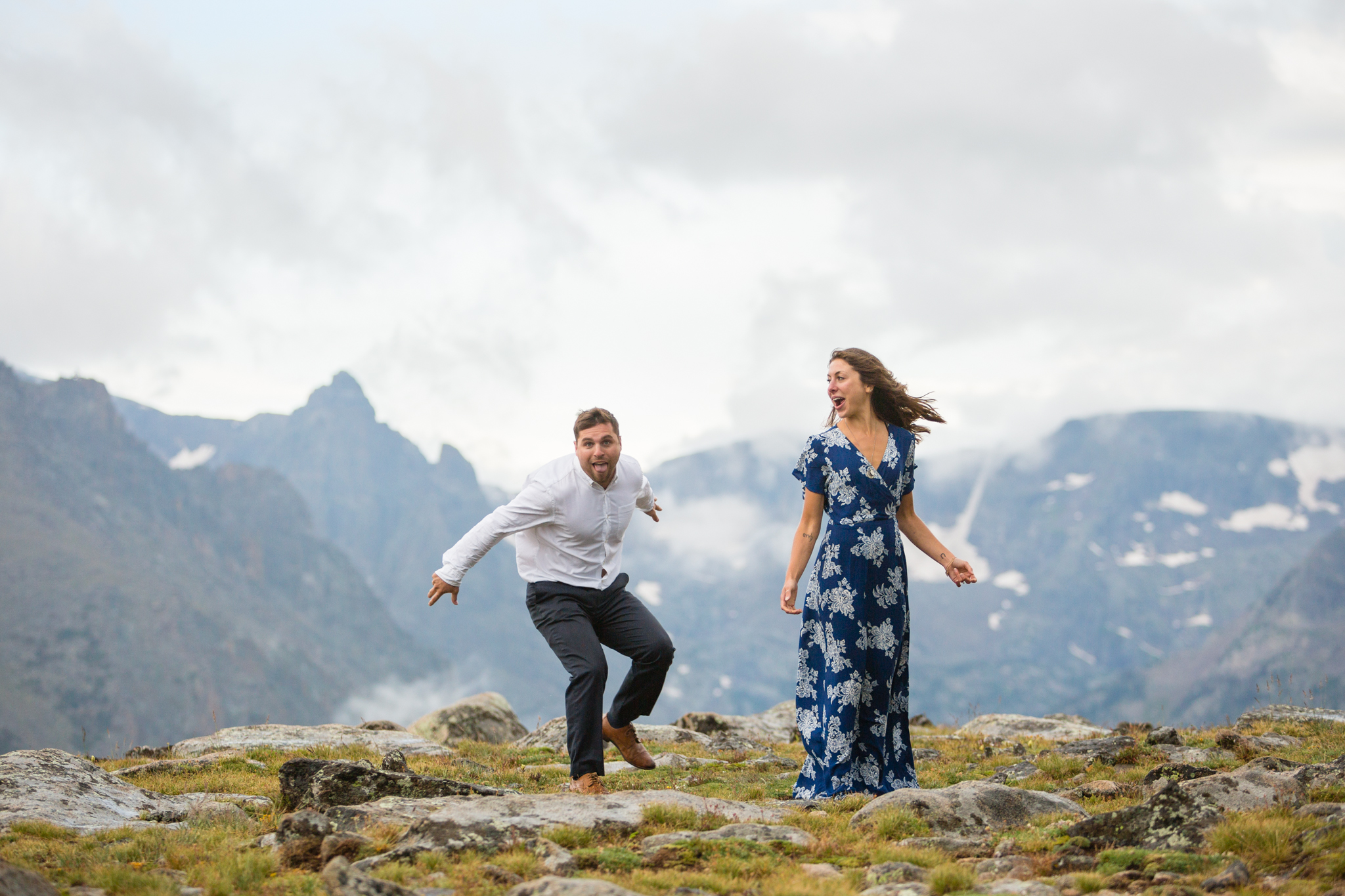 trail ridge road engagement photos at ute trailhead funny pics