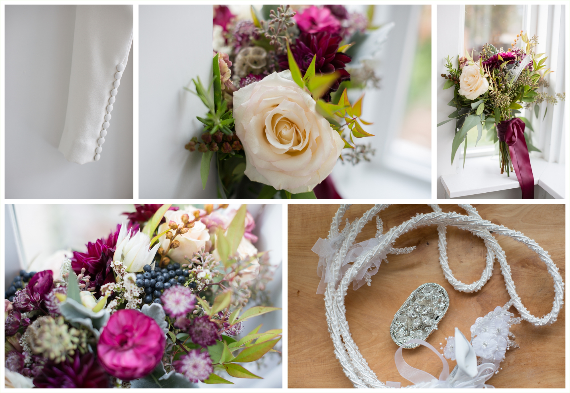 SKYLIGHT wedding venue in Denver bride getting ready and beautiful bouquet