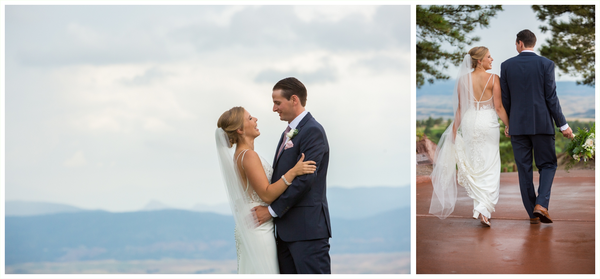 bride and groom outdoor candid natural portraits at sanctuary golf course 