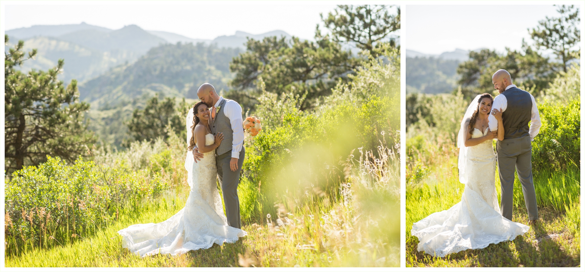 bride and groom epic mountain portraits. stone mountain lodge wedding photos. 