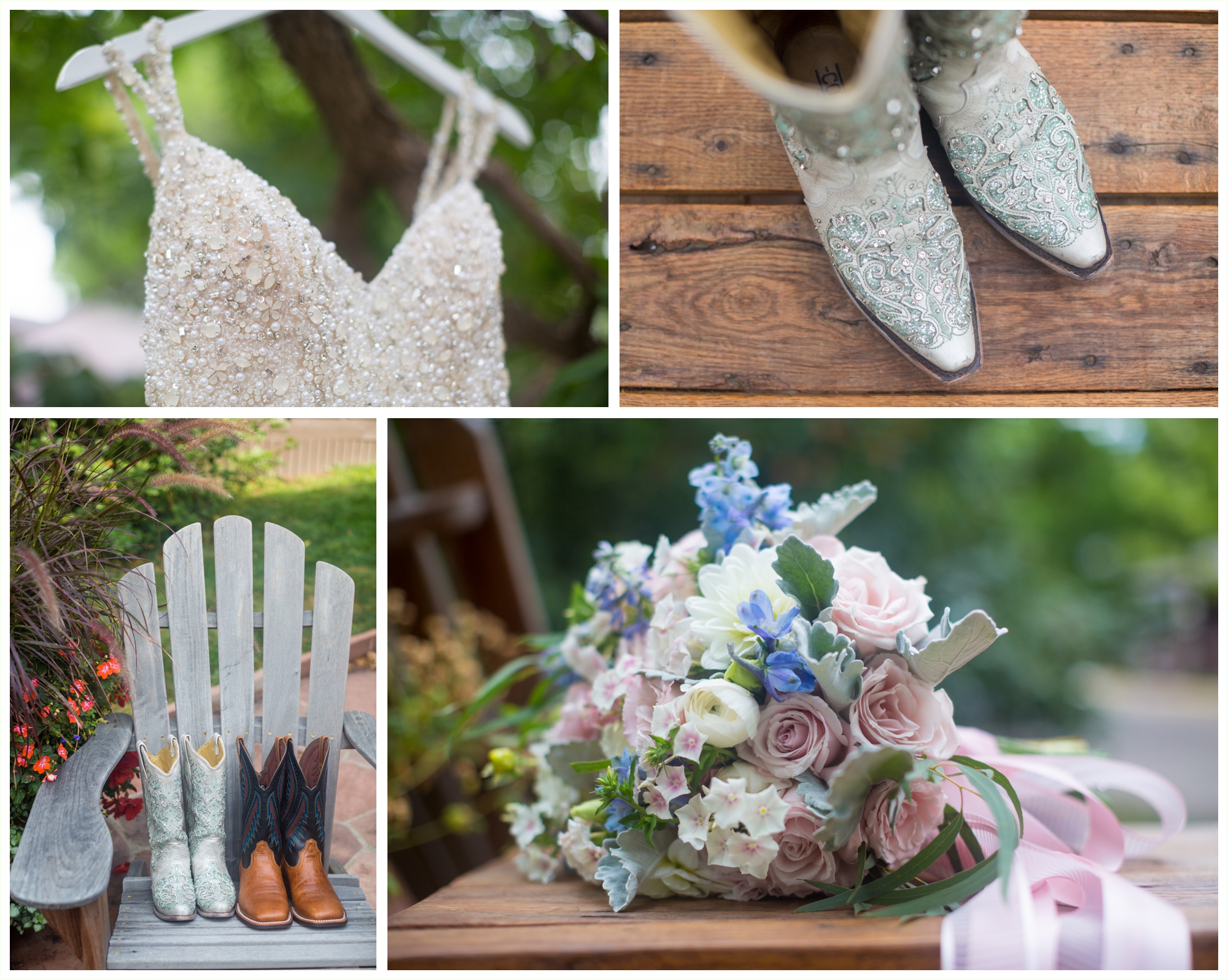 getting ready photos near chautauqua park in boulder colorado bridal details