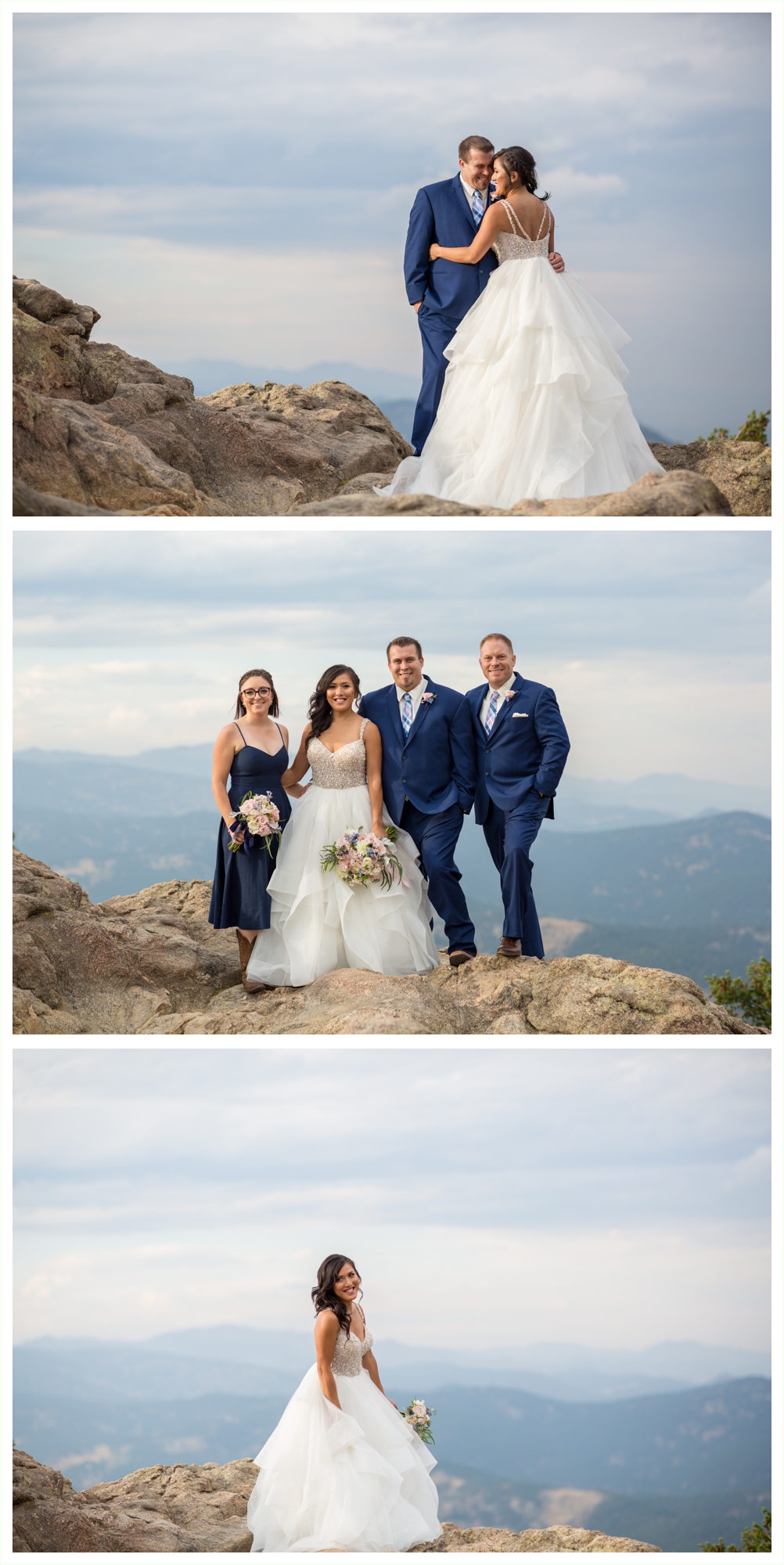 lost gulch lookout bride groom wedding day and bridal party portraits