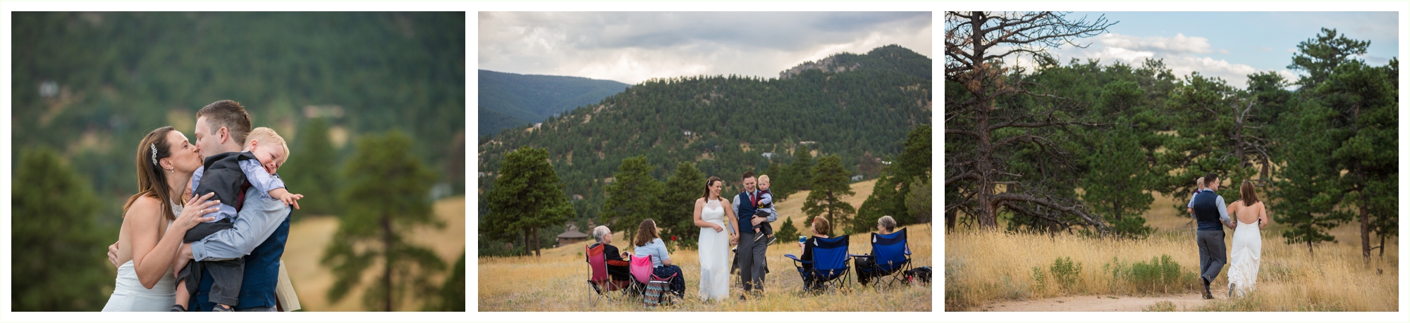 candid moments during wedding ceremony in boulder colorado 