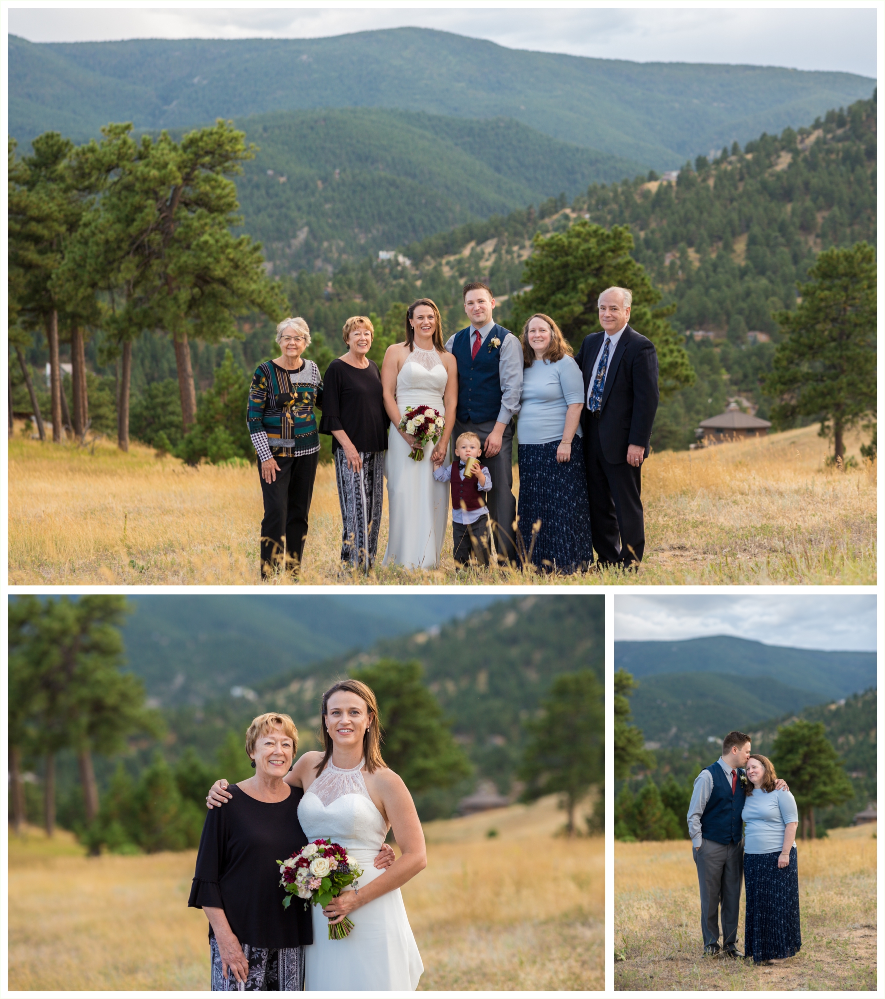 family portraits after boulder colorado elopement ceremony at betasso preserve