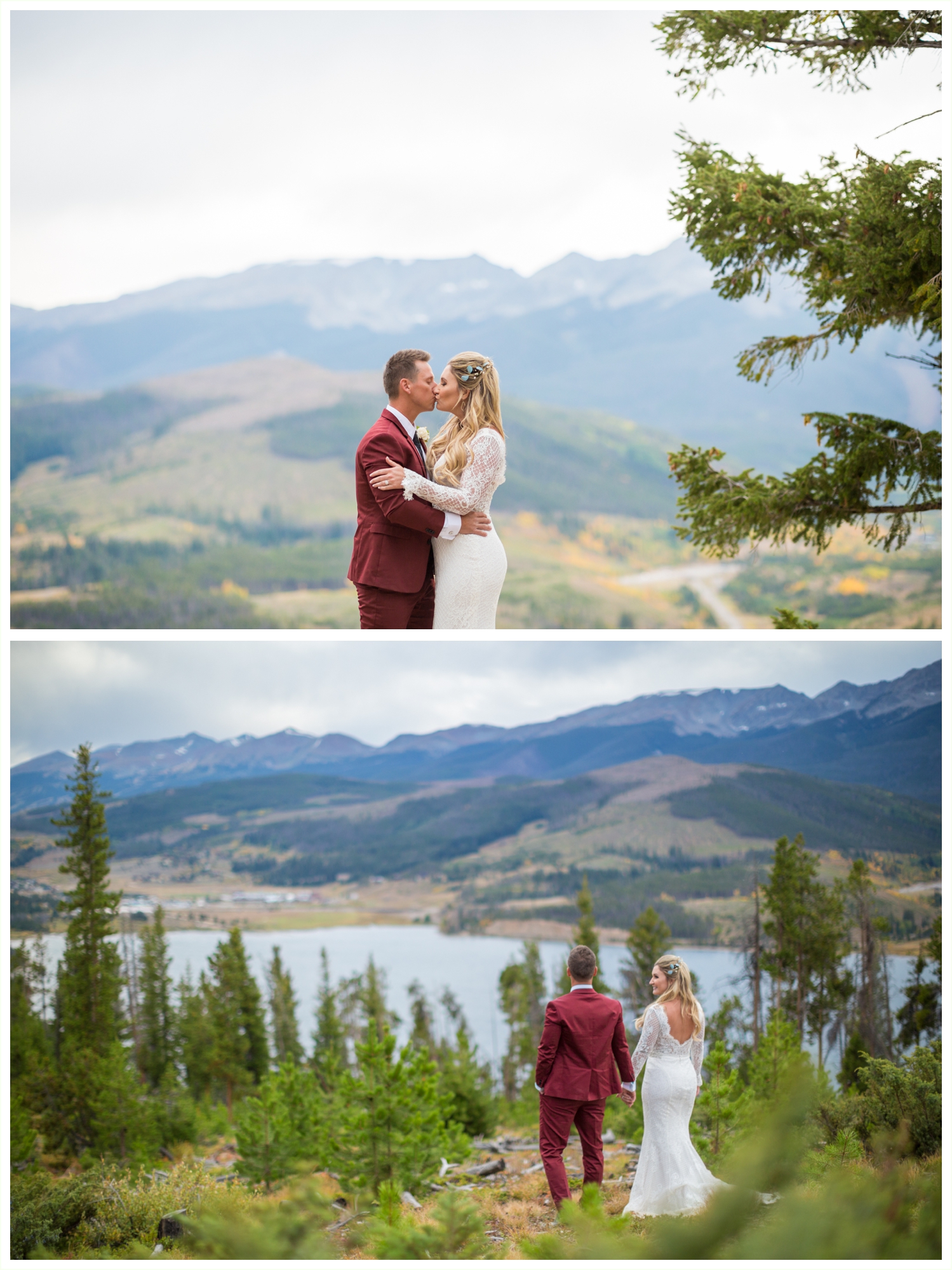 bride groom portraits at sapphire point lake dillon in breckenridge