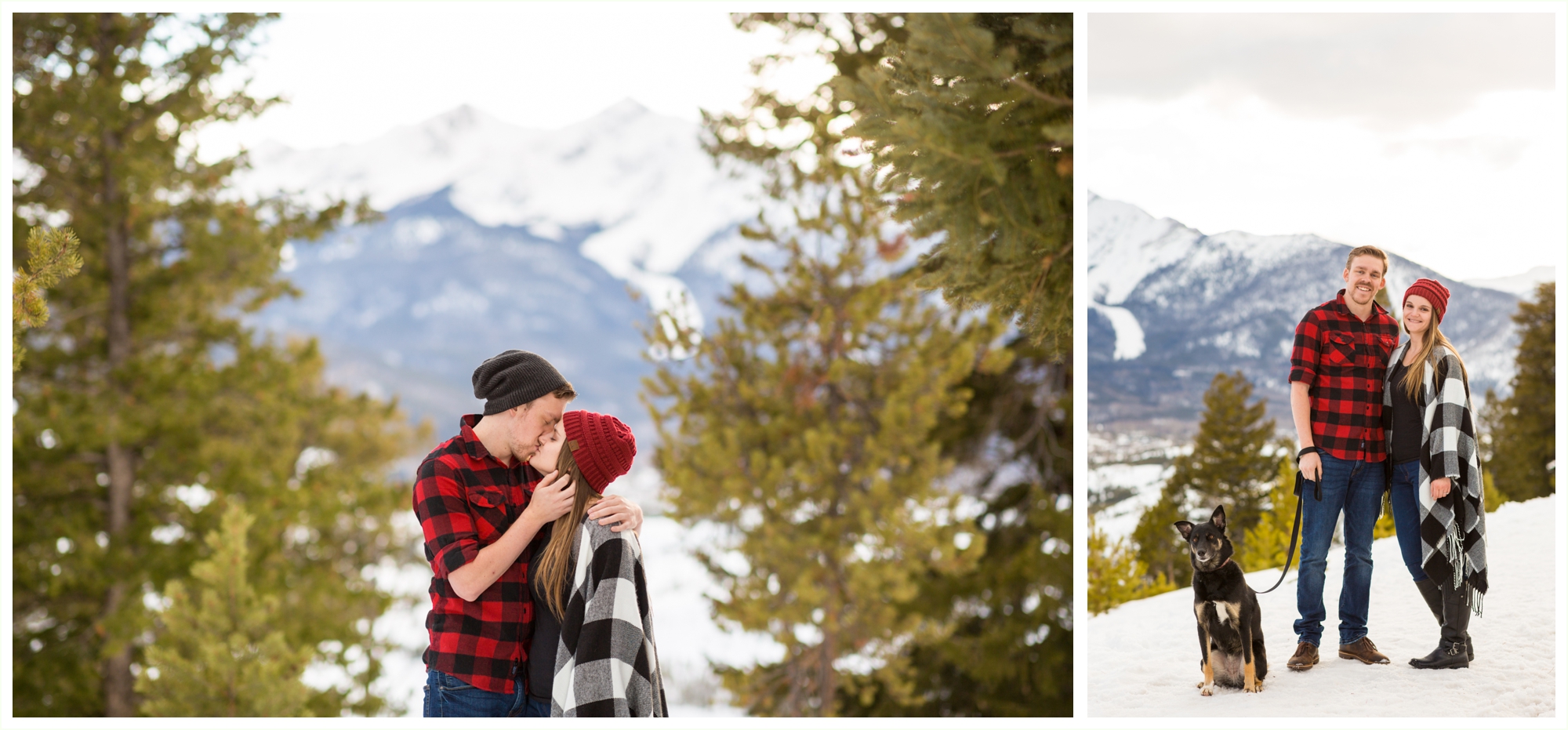 super cute and romantic lake dillon sapphire point breckenridge engagement photos 