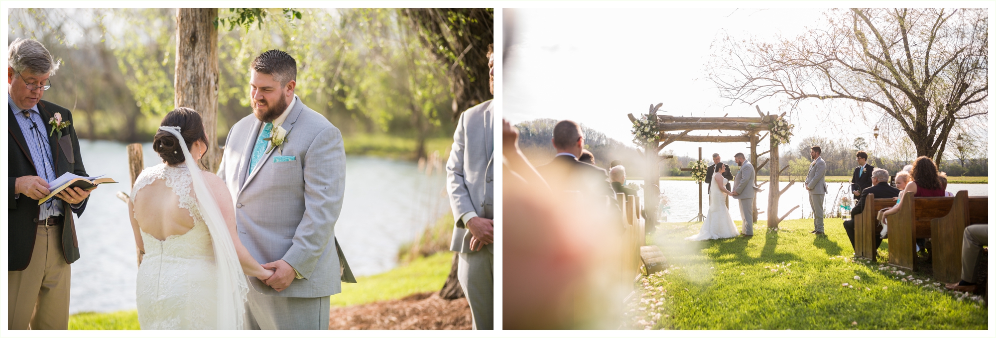wedding ceremony photos at spring lake events